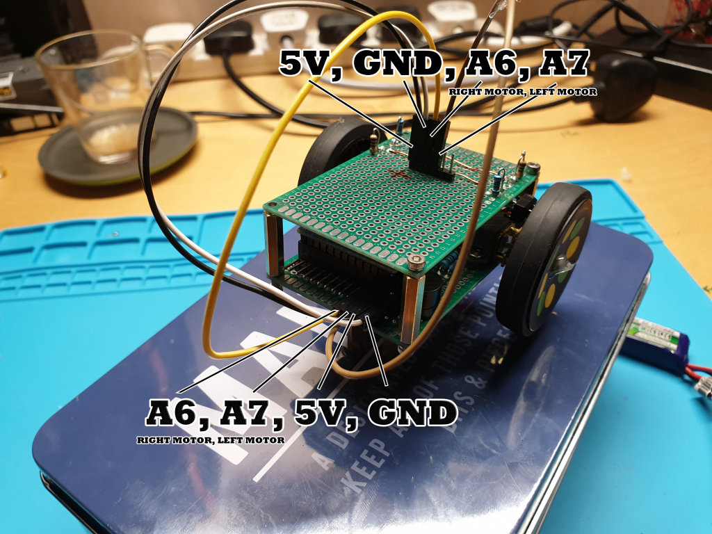 robot with odometry interconnections