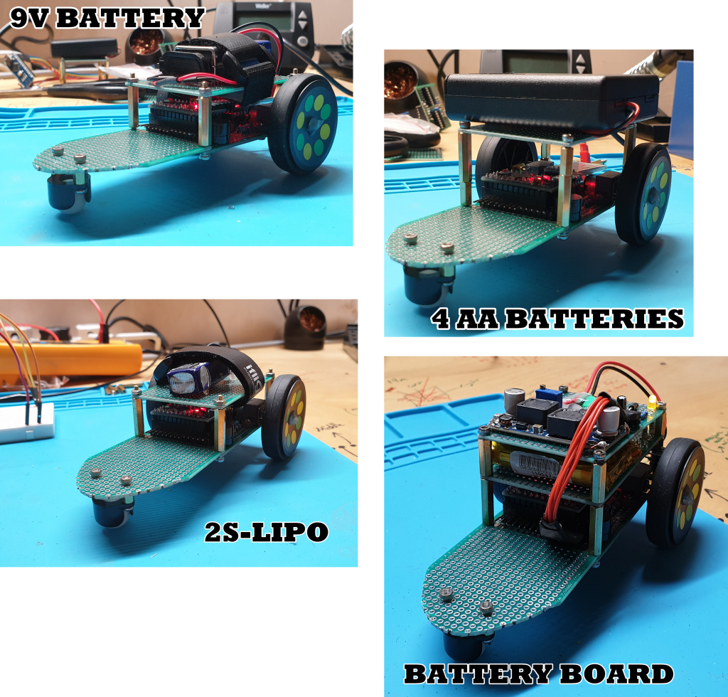 Batteries mounted t